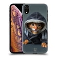 thumbnail image 1 of Head Case Designs Funny Animals Abyssinian Kitten In A Hoodie Hard Back Case Compatible with Apple iPhone XR, 1 of 7