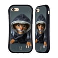 thumbnail image 1 of Head Case Designs Funny Animals Abyssinian Kitten In A Hoodie Hybrid Case Compatible with Apple iPhone 7 / 8 / SE 2020 & 2022, 1 of 7