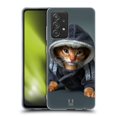 thumbnail image 1 of Head Case Designs Funny Animals Abyssinian Kitten In A Hoodie Soft Gel Case Compatible with Samsung Galaxy A52 / A52s / 5G (2021), 1 of 7
