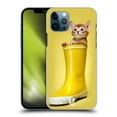 thumbnail image 1 of Head Case Designs Funny Animals Abyssinian Kitty In A Boot Hard Back Case Compatible with Apple iPhone 12 / iPhone 12 Pro, 1 of 7