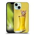 thumbnail image 1 of Head Case Designs Funny Animals Abyssinian Kitty In A Boot Hard Back Case Compatible with Apple iPhone 13 Mini, 1 of 7