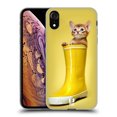 thumbnail image 1 of Head Case Designs Funny Animals Abyssinian Kitty In A Boot Soft Gel Case Compatible with Apple iPhone XR, 1 of 7