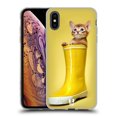 thumbnail image 1 of Head Case Designs Funny Animals Abyssinian Kitty In A Boot Soft Gel Case Compatible with Apple iPhone XS Max, 1 of 7