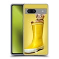 thumbnail image 1 of Head Case Designs Funny Animals Abyssinian Kitty In A Boot Soft Gel Case Compatible with Google Pixel 7a, 1 of 7