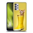 thumbnail image 1 of Head Case Designs Funny Animals Abyssinian Kitty In A Boot Soft Gel Case Compatible with Samsung Galaxy A32 5G / M32 5G (2021), 1 of 7