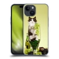 thumbnail image 1 of Head Case Designs Funny Animals Cat In A Wine Glass with Grapes Soft Gel Case Compatible with Apple iPhone 15, 1 of 7