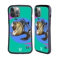 thumbnail image 1 of Head Case Designs Funny Animals Chipmunk Biker Hybrid Case Compatible with Apple iPhone 14 Pro Max, 1 of 7