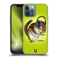 thumbnail image 1 of Head Case Designs Funny Animals Chipmunk Listening To Music Soft Gel Case Compatible with Apple iPhone 13 Pro Max, 1 of 7