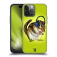 thumbnail image 1 of Head Case Designs Funny Animals Chipmunk Listening To Music Soft Gel Case Compatible with Apple iPhone 14 Pro Max, 1 of 7
