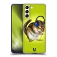 thumbnail image 1 of Head Case Designs Funny Animals Chipmunk Listening To Music Soft Gel Case Compatible with Samsung Galaxy S21 5G, 1 of 7