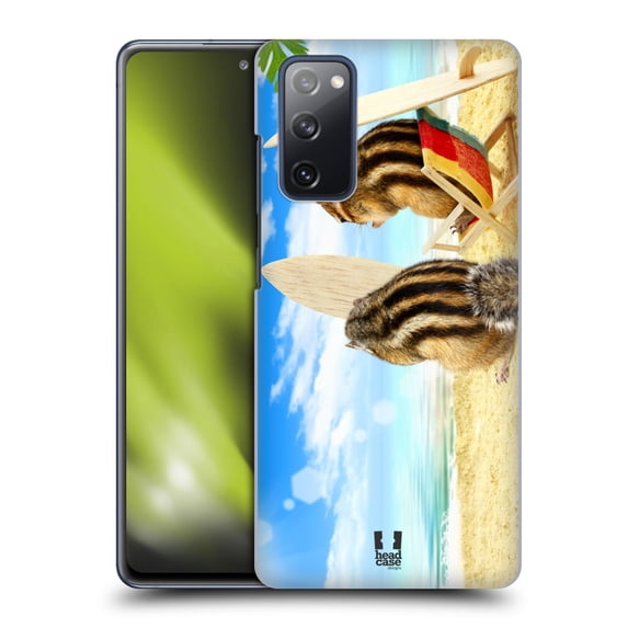 Head Case Designs Funny Animals Chipmunk Surf Buddies Hard Back Case Compatible with Samsung Galaxy S20 FE / 5G
