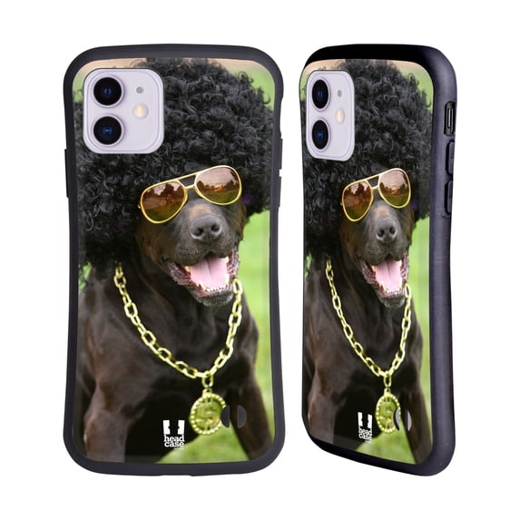 Head Case Designs Funny Animals Dog In Funny Costume Hybrid Case Compatible with Apple iPhone 11