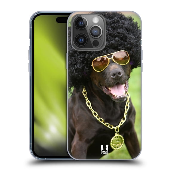 Head Case Designs Funny Animals Dog In Funny Costume Soft Gel Case Compatible with Apple iPhone 14 Pro Max