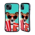 thumbnail image 1 of Head Case Designs Funny Animals Doggie At The Movies Hybrid Case Compatible with Apple iPhone 15 Plus, 1 of 7