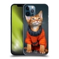 thumbnail image 1 of Head Case Designs Funny Animals Orange Abyssinian Kitten Hard Back Case Compatible with Apple iPhone 12 Pro Max, 1 of 7