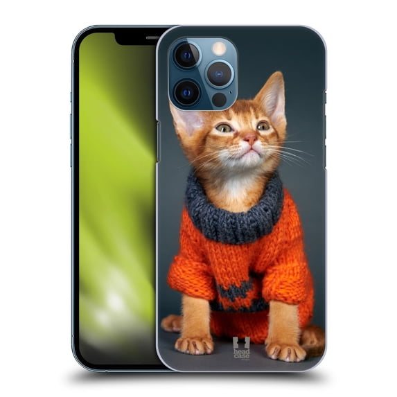 Head Case Designs Funny Animals Orange Abyssinian Kitten Hard Back Case Compatible with Apple iPhone 12 Pro Max