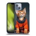 thumbnail image 1 of Head Case Designs Funny Animals Orange Abyssinian Kitten Soft Gel Case Compatible with Apple iPhone 14, 1 of 7