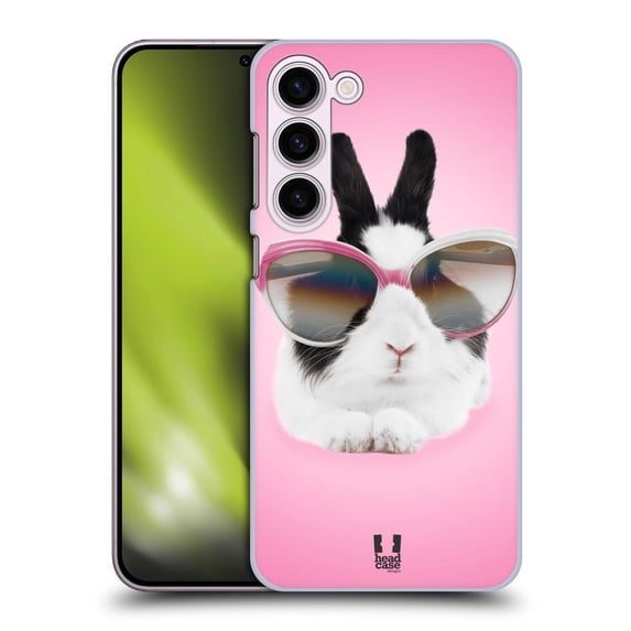 Head Case Designs Funny Animals Pretty Bunny In Sunglasses Hard Back Case Compatible with Samsung Galaxy S23+ 5G