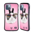 thumbnail image 1 of Head Case Designs Funny Animals Pretty Bunny In Sunglasses Hybrid Case Compatible with Apple iPhone 13, 1 of 7