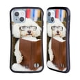 thumbnail image 1 of Head Case Designs Funny Animals Reader Dog with Glasses Hybrid Case Compatible with Apple iPhone 14, 1 of 7