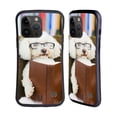 thumbnail image 1 of Head Case Designs Funny Animals Reader Dog with Glasses Hybrid Case Compatible with Apple iPhone 15 Pro Max, 1 of 7