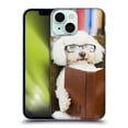 thumbnail image 1 of Head Case Designs Funny Animals Reader Dog with Glasses Soft Gel Case Compatible with Apple iPhone 13 Mini, 1 of 7
