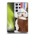 thumbnail image 1 of Head Case Designs Funny Animals Reader Dog with Glasses Soft Gel Case Compatible with Samsung Galaxy S21 Ultra 5G, 1 of 7
