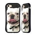 thumbnail image 1 of Head Case Designs Funny Animals Tongue Out Bulldog Hybrid Case Compatible with Apple iPhone 7 / 8 / SE 2020 & 2022, 1 of 7