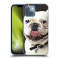thumbnail image 1 of Head Case Designs Funny Animals Tongue Out Bulldog Soft Gel Case Compatible with Apple iPhone 13, 1 of 7