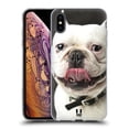 thumbnail image 1 of Head Case Designs Funny Animals Tongue Out Bulldog Soft Gel Case Compatible with Apple iPhone XS Max, 1 of 7