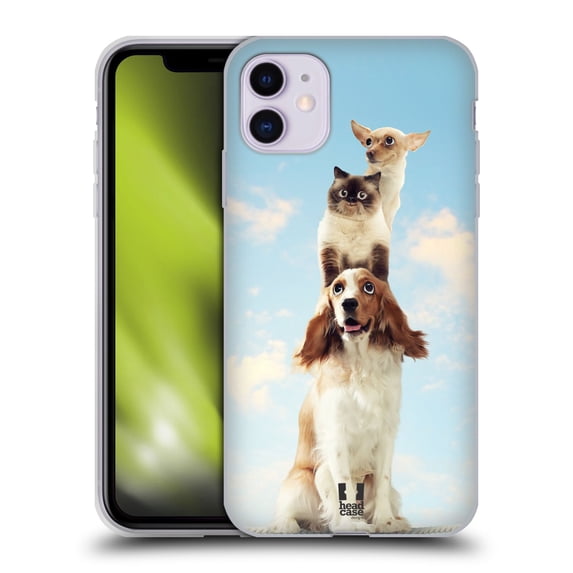 Head Case Designs Funny Animals Totem Animals On Rope Soft Gel Case Compatible with Apple iPhone 11