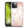 thumbnail image 1 of Head Case Designs Glittery Marble Prints Rose Gold Soft Gel Case Compatible with Apple iPhone 14 Pro Max, 1 of 7