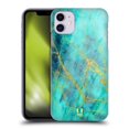 thumbnail image 1 of Head Case Designs Glittery Marble Prints Turquoise Hard Back Case Compatible with Apple iPhone 11, 1 of 7