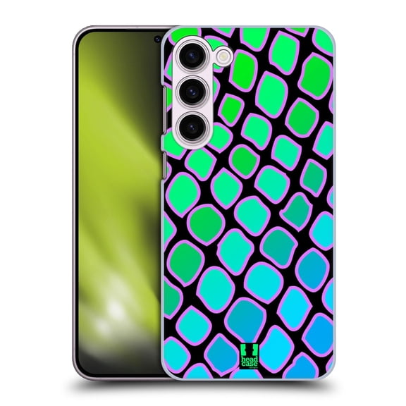Head Case Designs Mad Prints Aqua Snake Hard Back Case Compatible with Samsung Galaxy S23+ 5G
