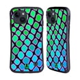 thumbnail image 1 of Head Case Designs Mad Prints Aqua Snake Hybrid Case Compatible with Apple iPhone 15, 1 of 7