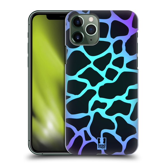 Head Case Designs Mad Prints Cyan Giraffe Hard Back Case Compatible with Apple iPhone 11 Pro