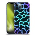 thumbnail image 1 of Head Case Designs Mad Prints Cyan Giraffe Hard Back Case Compatible with Apple iPhone 12 Pro Max, 1 of 7