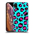 thumbnail image 1 of Head Case Designs Mad Prints Cyan Leopard Soft Gel Case Compatible with Apple iPhone XR, 1 of 7