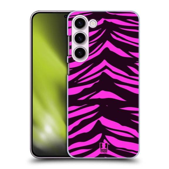 Head Case Designs Mad Prints Magenta Tiger Hard Back Case Compatible with Samsung Galaxy S23+ 5G