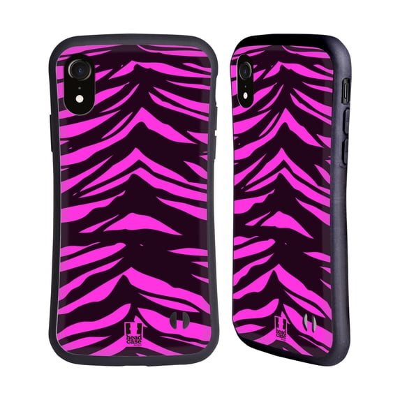 Head Case Designs Mad Prints Magenta Tiger Hybrid Case Compatible with Apple iPhone XR