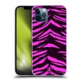 thumbnail image 1 of Head Case Designs Mad Prints Magenta Tiger Soft Gel Case Compatible with Apple iPhone 12 / iPhone 12 Pro, 1 of 7