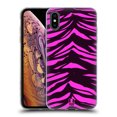 thumbnail image 1 of Head Case Designs Mad Prints Magenta Tiger Soft Gel Case Compatible with Apple iPhone XS Max, 1 of 7