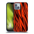 thumbnail image 1 of Head Case Designs Mad Prints Orange Tiger Soft Gel Case Compatible with Apple iPhone 14, 1 of 7