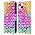 thumbnail image 1 of Head Case Designs Mad Prints Rainbow Snake Leather Book Wallet Case Cover Compatible with Apple iPhone 13, 1 of 6