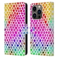 thumbnail image 1 of Head Case Designs Mad Prints Rainbow Snake Leather Book Wallet Case Cover Compatible with Apple iPhone 14 Pro, 1 of 6