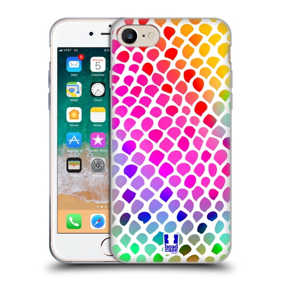 Head Case Designs Mad Prints Rainbow Snake Soft Gel Case Compatible with Apple iPhone 7 / 8 / SE 2020 & 2022