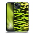 thumbnail image 1 of Head Case Designs Mad Prints Yellow Green Zebra Hard Back Case Compatible with Apple iPhone 15 Plus, 1 of 7