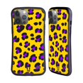 thumbnail image 1 of Head Case Designs Mad Prints Yellow Leopard Hybrid Case Compatible with Apple iPhone 14 Pro Max, 1 of 7