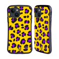 thumbnail image 1 of Head Case Designs Mad Prints Yellow Leopard Hybrid Case Compatible with Apple iPhone 15, 1 of 7
