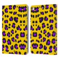 thumbnail image 1 of Head Case Designs Mad Prints Yellow Leopard Leather Book Wallet Case Cover Compatible with Apple iPad 9.7 2017 / iPad 9.7 2018, 1 of 6